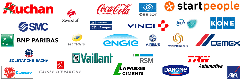 logos des sociétés clientes de Mice project